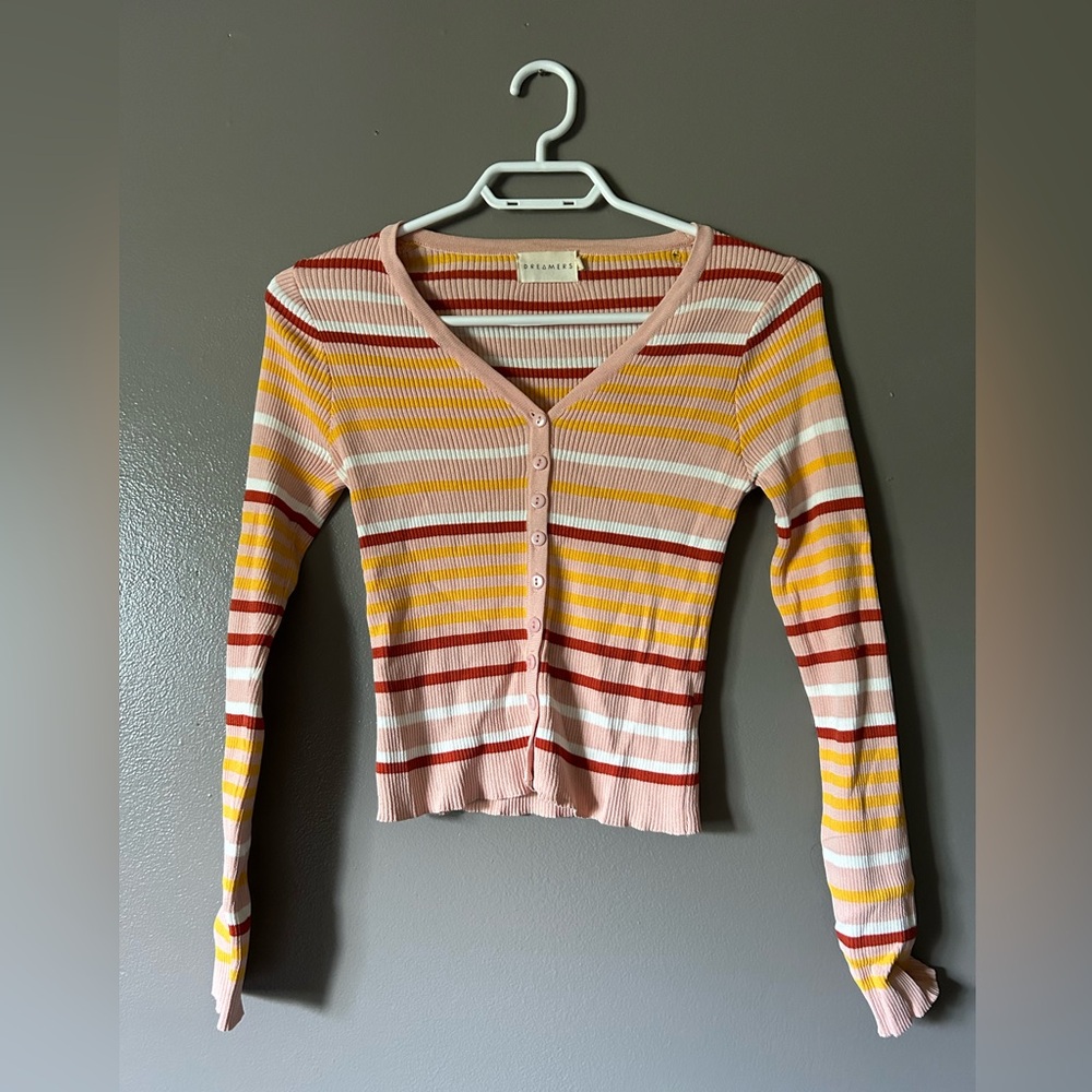 Blue notes cropped cardigan - Picture 2 of 3